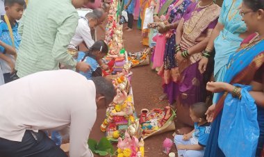 लांज्यात भक्तिमय वातावरणात पार पडले गणेश विसर्जन