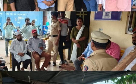 निवडणुकीच्या काळात अनुचित प्रकार घडू नये म्हणून रत्नागिरी शहर पोलीस तर्फे कोकण नगर मध्ये बैठक