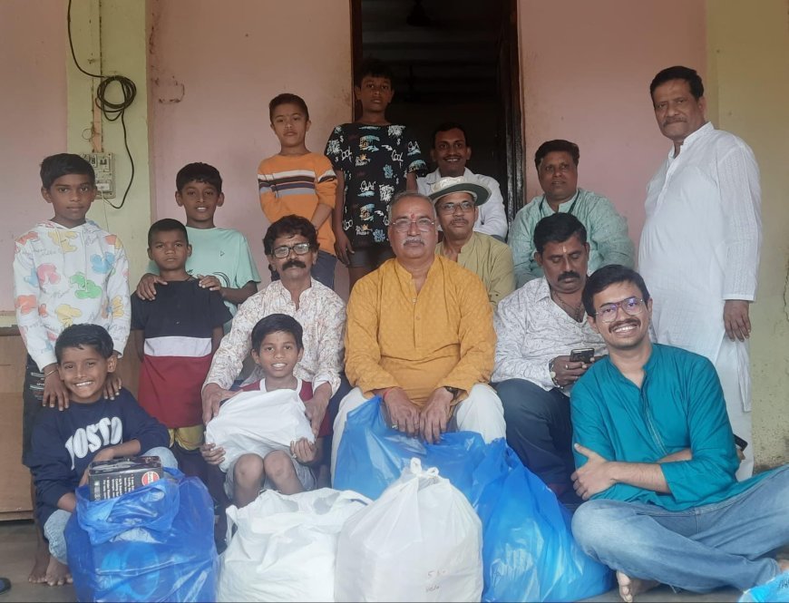 कोकण कट्टा या सेवाभावी संस्थे तर्फे  साई आधारच्या बालकांना दिवाळी शुभेच्छा